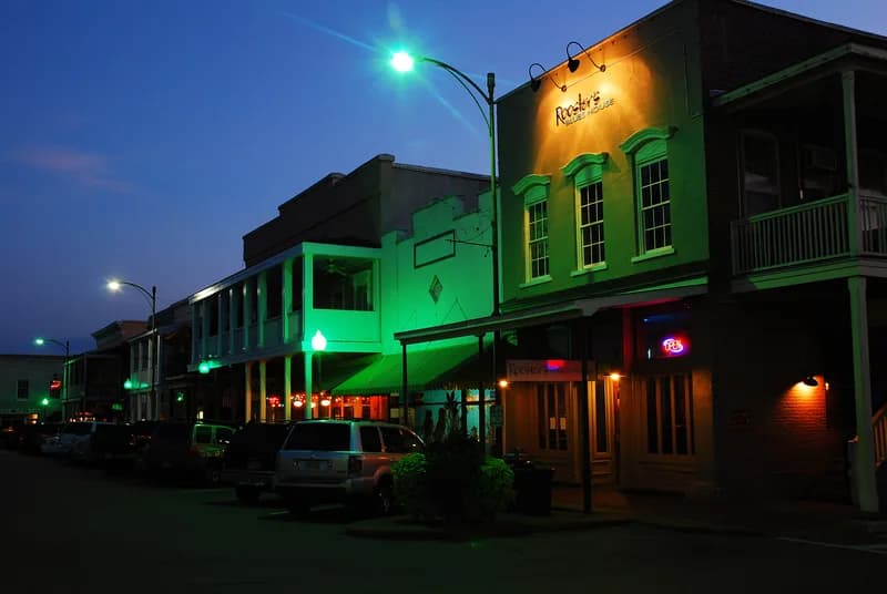 Storefront of the Puffs Vape, Tobacco and Beer store in Oxford, Mississippi