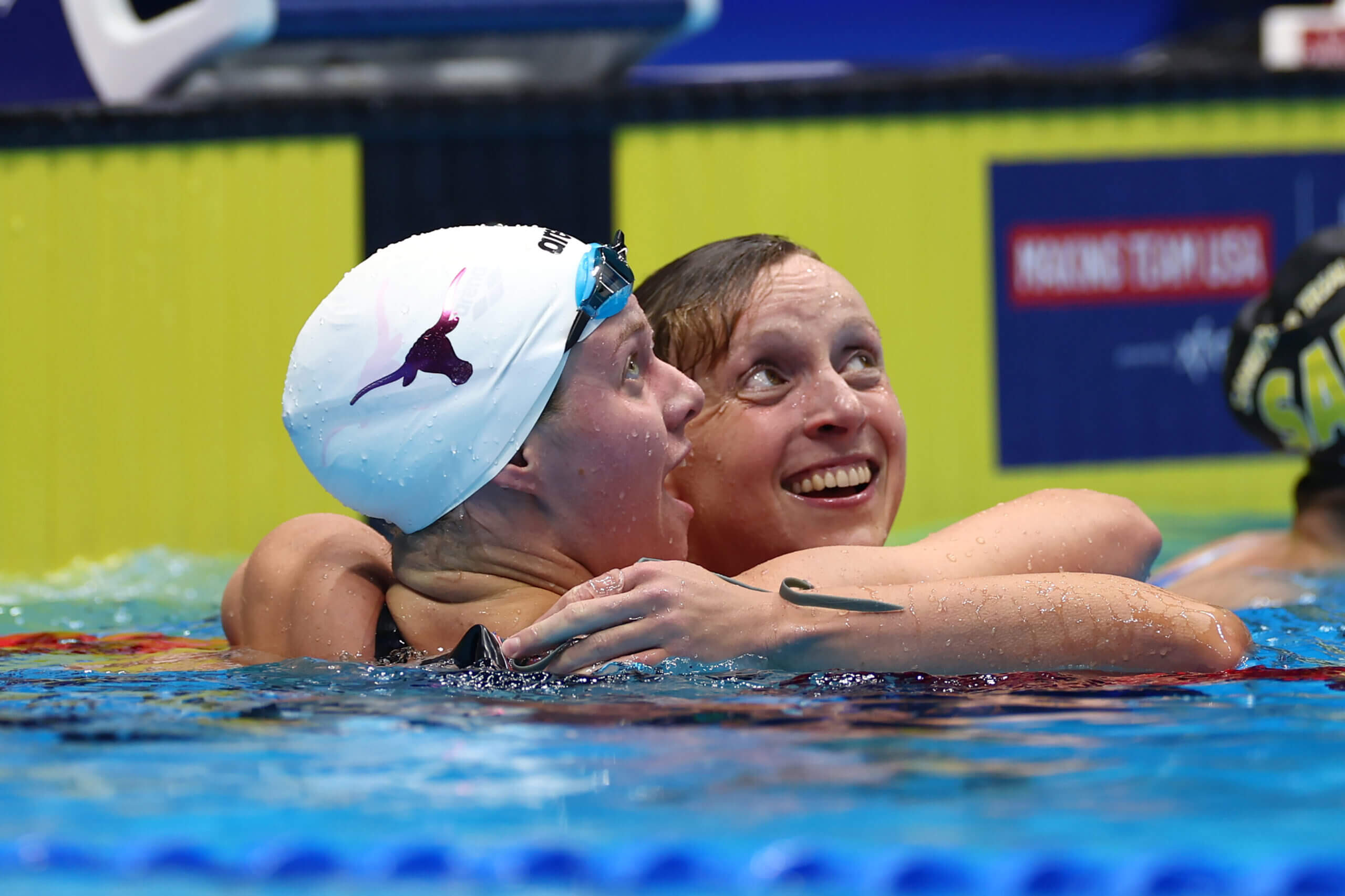 Katie Ledecky and Erin Gemmell