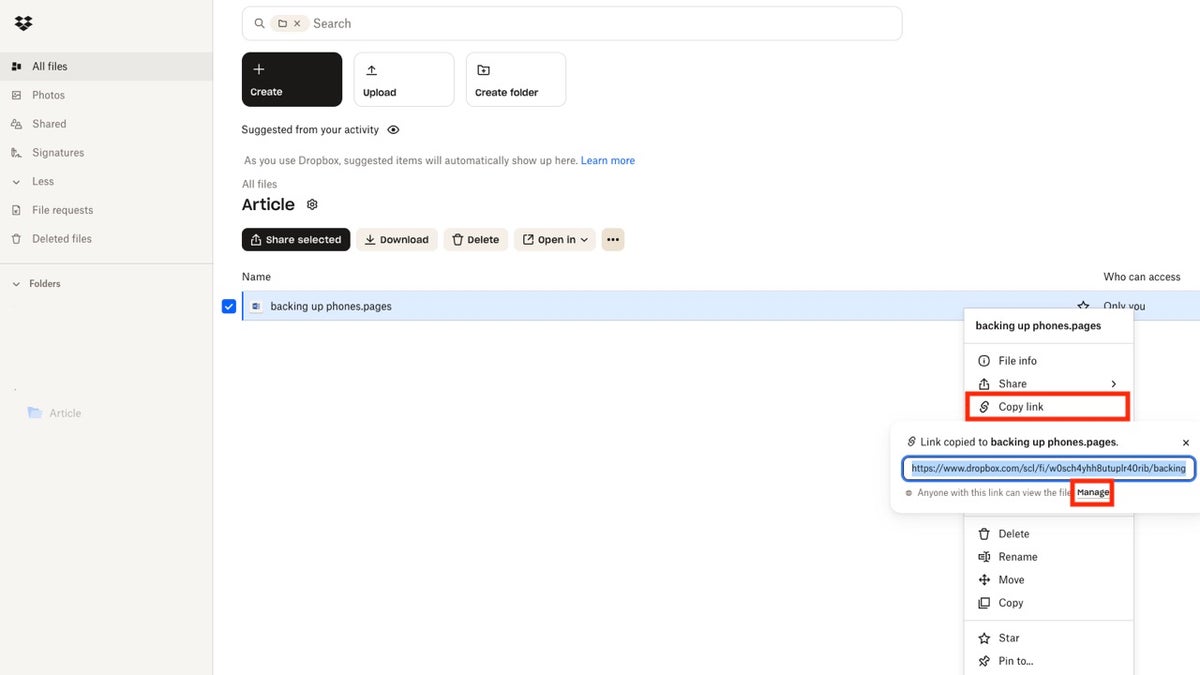 password protect 10