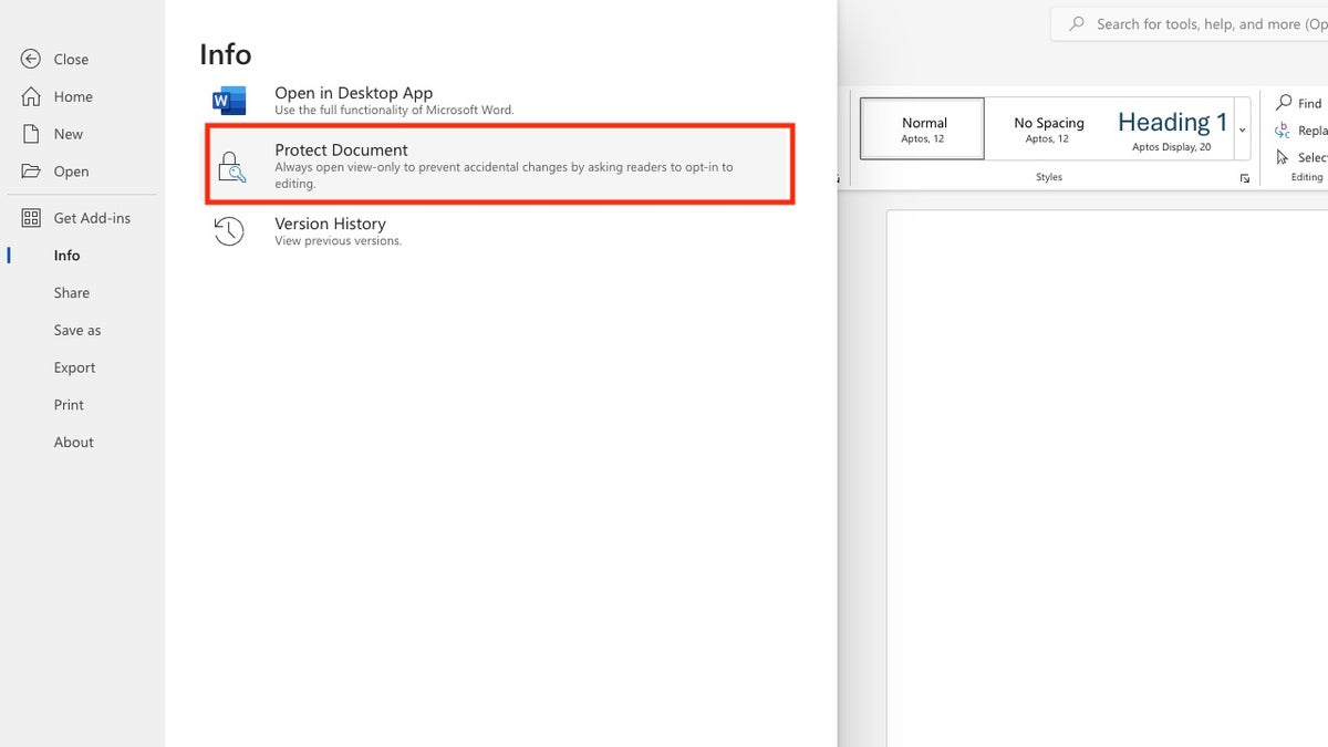 password protect 4